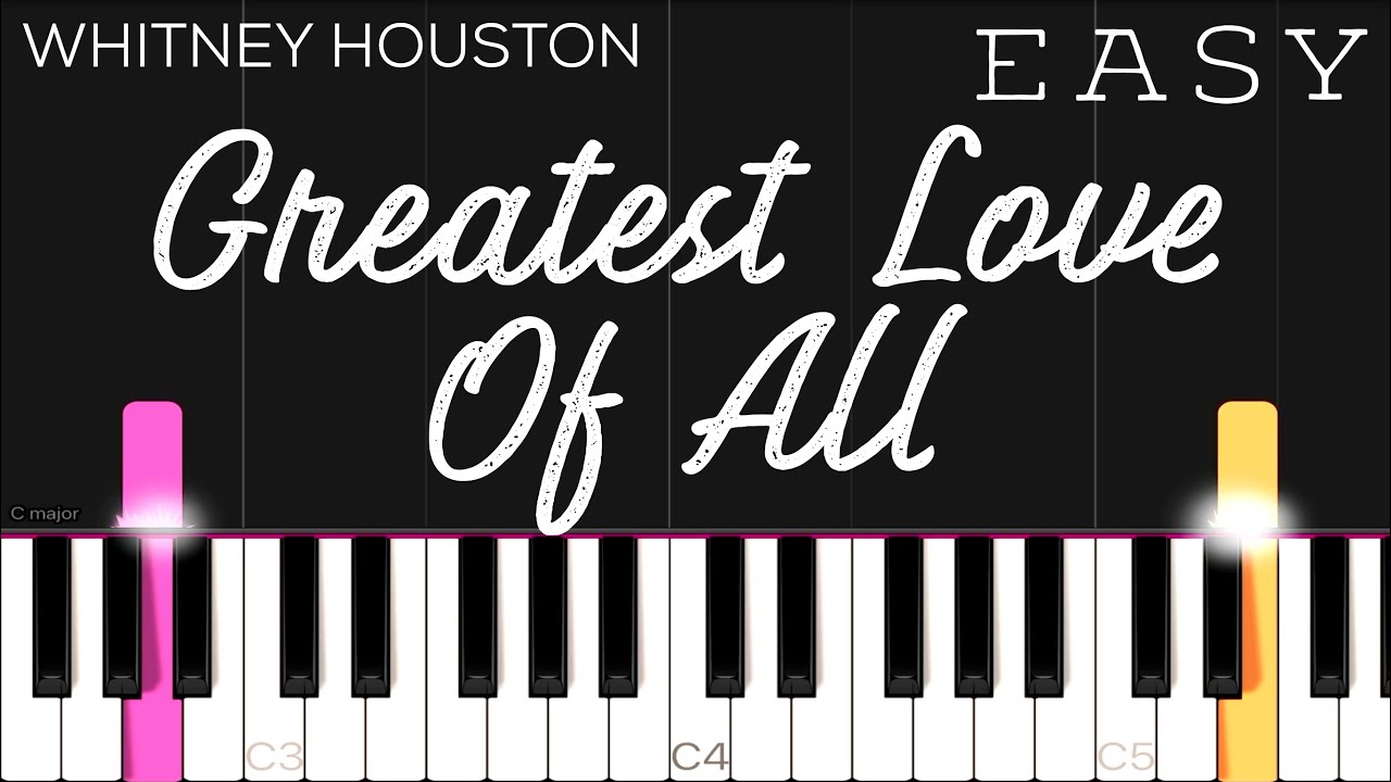 Whitney Houston Greatest Love Of All EASY Piano Tutorial YouTube whitney-houston-greatest-love-of-all-lyrics-hd-youtube