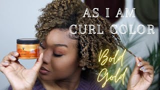 New As I Am Curl Color Bold Gold Temporary Color Youtube