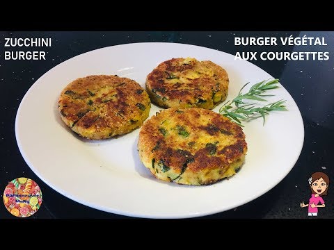 🥒-burger-vegetarien-de-courgettes-facile-|-zucchini-burger-|-steack-vegetarien-♡