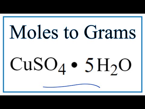 วีดีโอ: อัตราส่วนของโมลของน้ำต่อโมลของ CuSO4 คืออะไร?