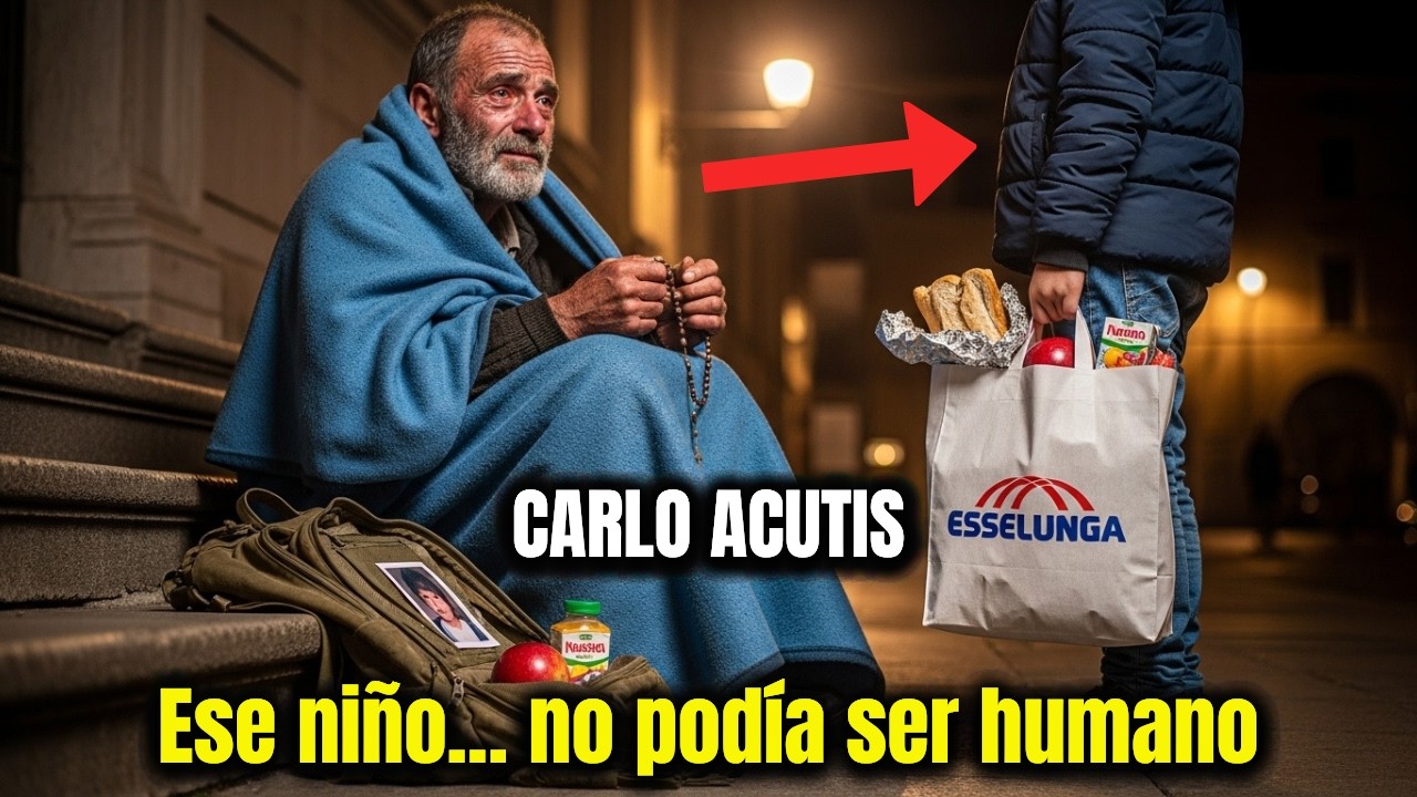 Carlo Acutis salvó a un mendigo… y lo que él descubrió años después cambió su destino para siempre
