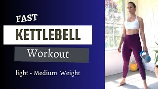 Light to Medium Weight Kettlebell Workout