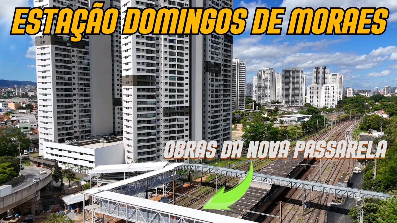 Drone mostra as obras na Estação Domingos de Moraes (+ arredores) - Linha 8 - Diamante - São Paulo