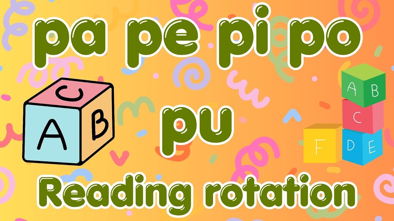 Learn to Read | PA PE PI PO PU Rotation Drill | Reading Practice for ...