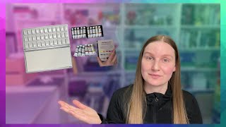 Art studio vlog #2 | Setting up my new M. Graham watercolor palette | Painting loose florals