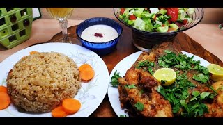 طريقة عمل السمك المقلي المقرمش و ارز الصيادية / Crispy fried fish and sayadiyah rice ??️