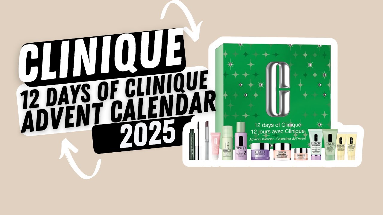 CLINIQUEのアドベントカレンダーです！ CLINIQUE 12-days Advent Calendar! Unboxing time 😍 - YouTube