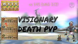 WIZARD101: MAXED DEATH PVP VS 145 DMG ICE WIZARD