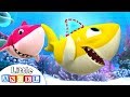 Bébé Requin A Perdu Son Aileron | Comptine par Little Angel - Français