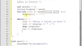Logic of hangman game - Coding in C++
