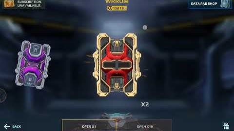 opening 3 red data pads (gold) #warrobots #datapads