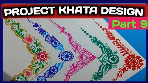 Border and corner design for students project khata.// Practical khata design.// Part...... 9