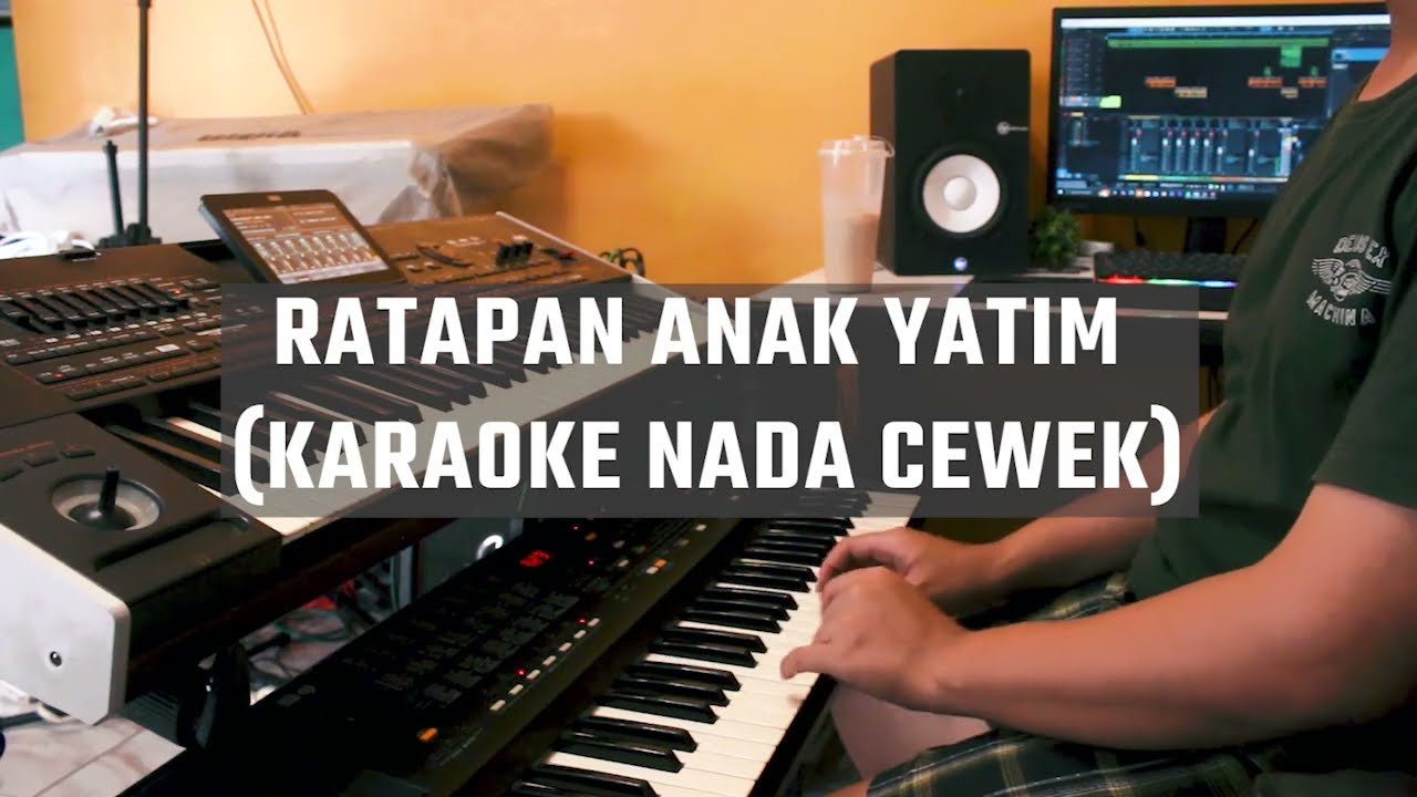 RATAPAN ANAK YATIM (NasidaRia) - KARAOKE QASIDAH NADA CEWEK