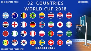 WORLD CUP 2018 Basketball Marble Race    Group Stage