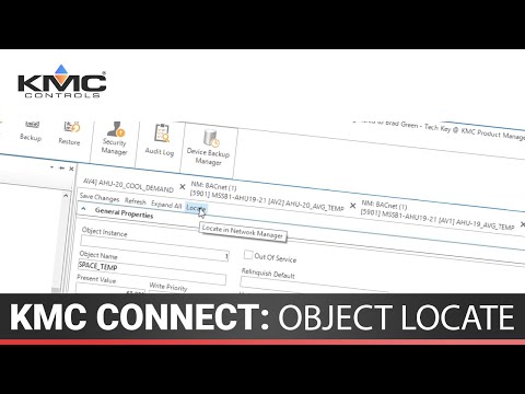 KMC Connect: Object Locate