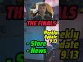 The Finals | Weekly Update 9.13... Si Fa FESTA!!!!