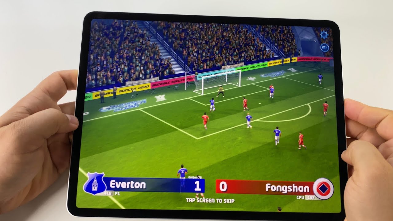 Sociable Soccer | iPad Pro 4th gen 12.9-inch - handheld gameplay