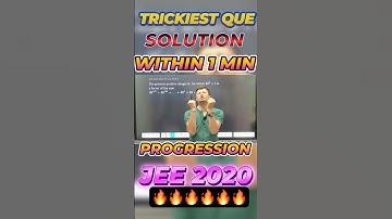👊TRICKIEST PYQ SOLVED IN 1 MINUTE! 🤯 SEQUENCE & SERIES JEE 2026 | MUST WATCH 🔥