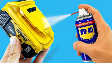 Oude accu in 1 minuut weer als nieuw! Snelle manier om uw accu te herstellen met WD-40