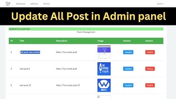 #10 How to update Post as Admin | Edit Post Form & Update - Laravel 12 Blog