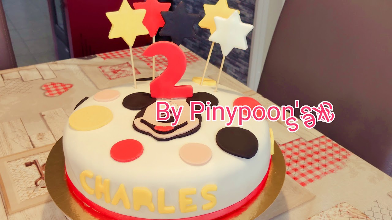 Gateau D Anniversaire En Pate A Sucre Theme Mickey Youtube Gateau D Anniversaire En Pate A Sucre Theme Mickey Youtube