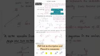 Vector Handwritten notes for jee neet #iitjee ,#neet #engineeringentranceexam #exam #books