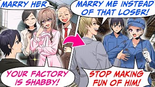 My Parents Own a Shabby Factory! I Was Forced to Wed the CEO's Daughter But…[RomCom Manga Dub]