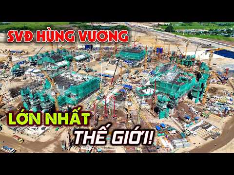 Toàn cảnh sân vận động Hùng Vương đang xây dựng ở Hà Nội