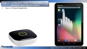 Panasonic - Home Network Bundles - KX-HNB600 - Configuration initiale sur un appareil Android.