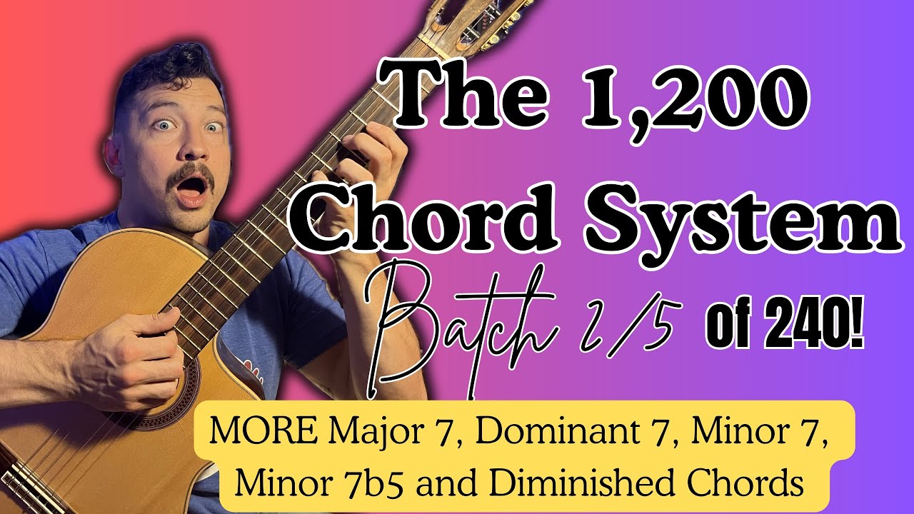 The 1,200-Chord Guitar System | Batch 2/5 — 240 MORE 4-Note Chord Shapes!