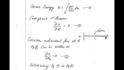 Strain Energy Method. Lecture 1