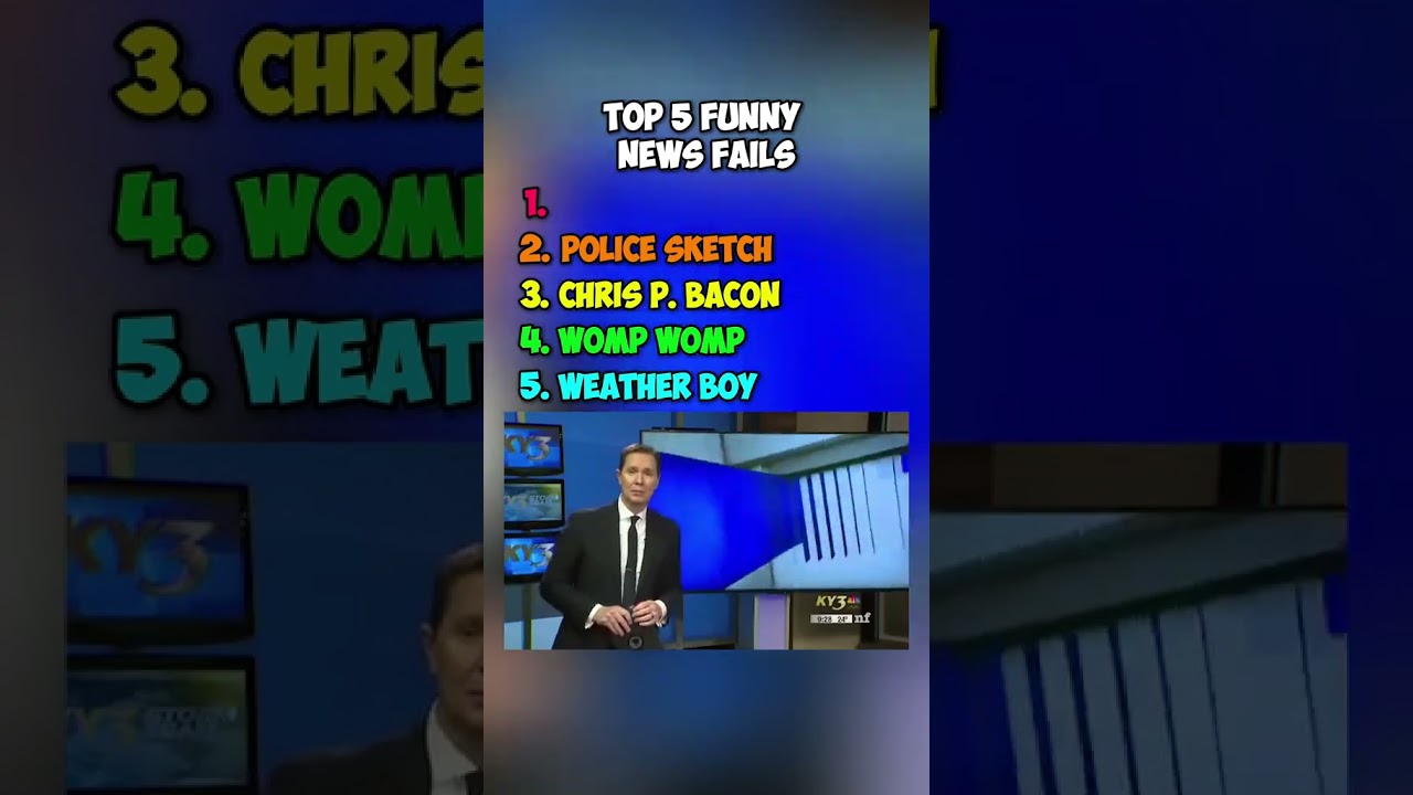 Top 5 Funny News Fails 😂 