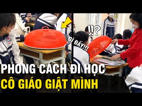 Video Học sinh đi học mang cặp 'KHÔNG ĐỤNG HÀNG' khiến cô... - YouTube