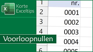 Voorloopnullen Toevoegen Aan Getallen