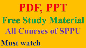 How to Search Free Study Material for All Courses  of SPPU || SPPU || Free Study Material ||