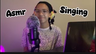 AMSR Whisper singing 🫣| blue yeti mic