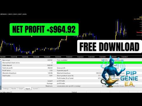 Pip Genie V1 EA Setup & Results | Powerful Forex Auto Trading Bot for Consistent Growth