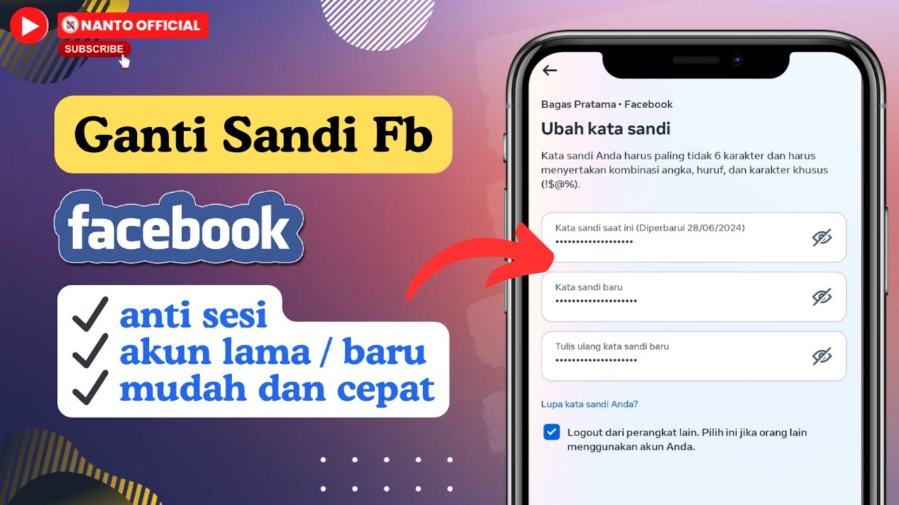 Cara Ganti Kata Sandi Facebook Terbaru - 100% Aman - YouTube