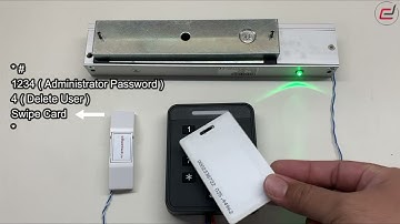 ZKTeco SA40B How to Delete Card Using Administrator Password