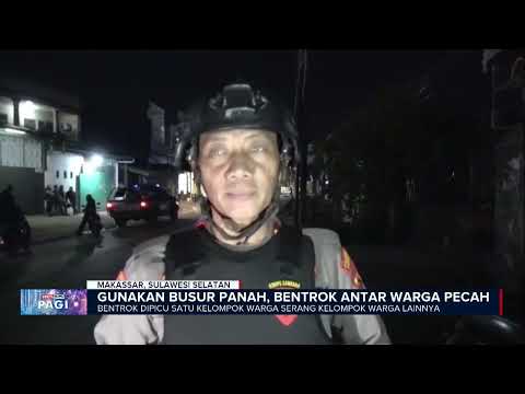 Bentrokan Warga Pecah di Makassar, Polisi Diserang Balik