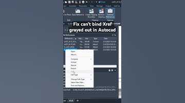 Fix can’t bind Xref grayed out in Autocad | Autocad xref tips 13