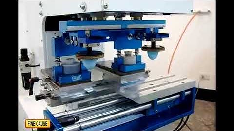 Pad Printer Machine【2-Color Ink Cup Pad Printer w/Sliding Rail】FC-252D_Fine Cause Company