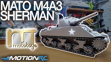 Mato M4A3(75) Sherman All-Metal 1/16 Scale RC Battle Tank Overview | Motion RC