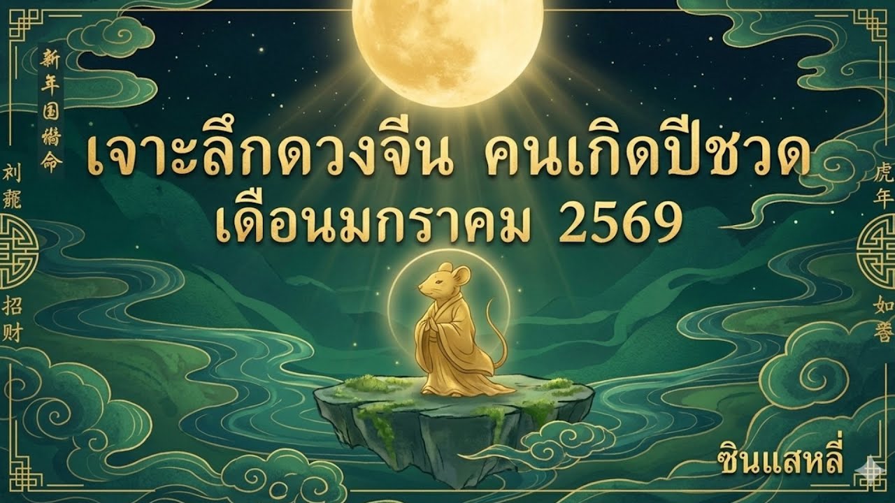 เจาะลึกดวงจีน คนเกิดปีชวด เดือนมกราคม 2569 พลังตั้งต้นชีวิตตามธาตุทั้งห้า