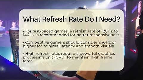 What Refresh Rate Do I Need? - Video Gamers Vault