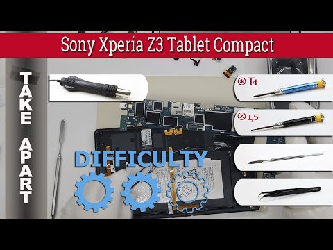 How to disassemble 📱 Sony Xperia Z3 Tablet Compact (SGP621)