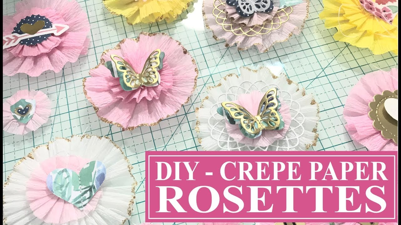 DIY - Crepe Paper Rosettes for Happy Mail l Cards l Mini Albums l Snail Mail Ideas