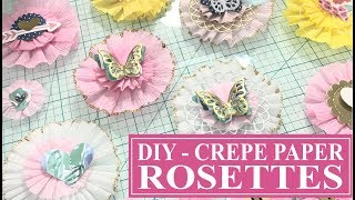 DIY - Crepe Paper Rosettes for Happy Mail l Cards l Mini Albums l Snail Mail Ideas