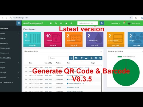 (10) How to Generate QR Code & Barcode in Snipe-IT | Snipe-IT Asset Management Tutorial