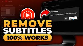 How To Remove Subtitles in YouTube Studio (𝟮𝟬𝟮𝟲) | 100% WORKS | NO Yapping, To The Point & EASY!